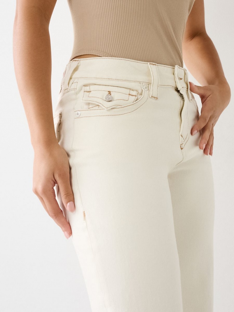 Winter White True Religion Bobbi Baggy Jeans | 8132-MADVH