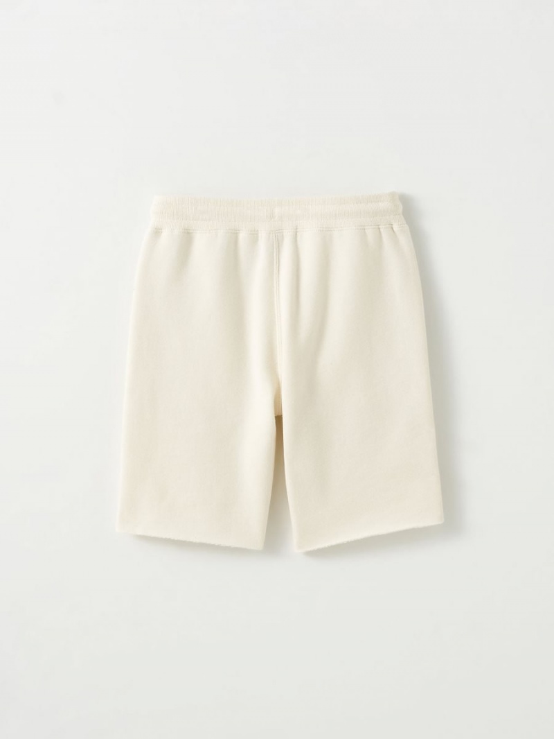 Winter White True Religion Boys Sweat Shorts | 8745-KTOER