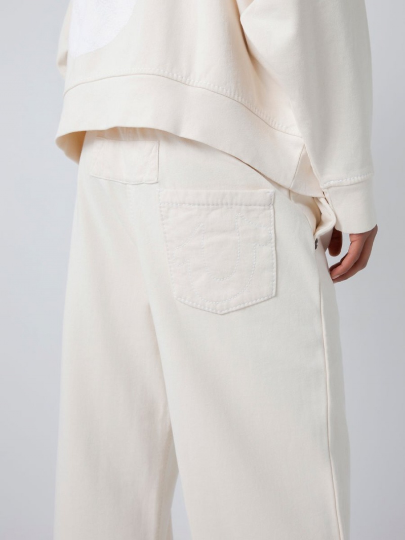 Winter White True Religion Sebastien Ami X Big Rick Sweat Pants | 5870-PWAOD