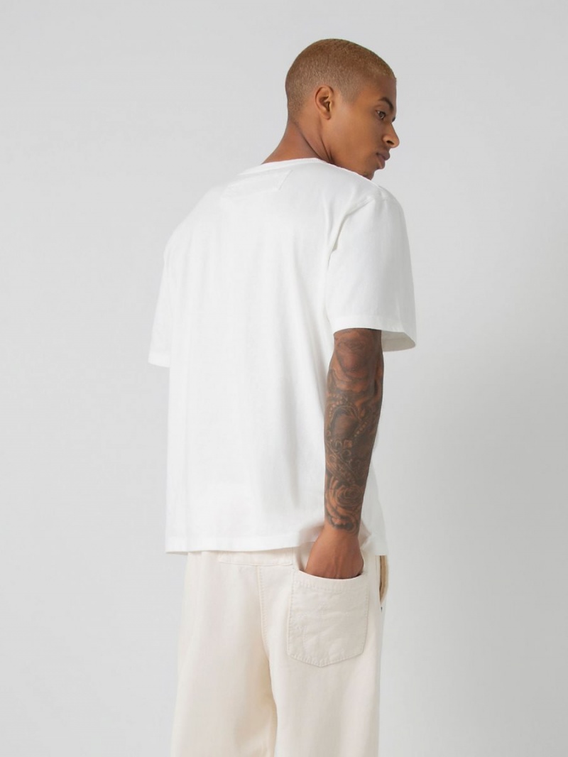 Winter White True Religion Sebastien Ami X Collaboration T Shirts | 2568-UQHKP